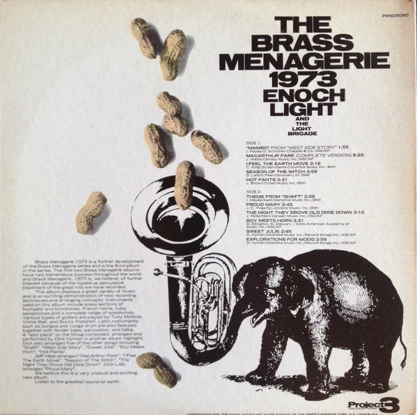 Enoch Light And The Light Brigade - The Brass Menagerie 1973 (LP, Quad, Gat) (Near Mint (NM or M-)) - Image 2