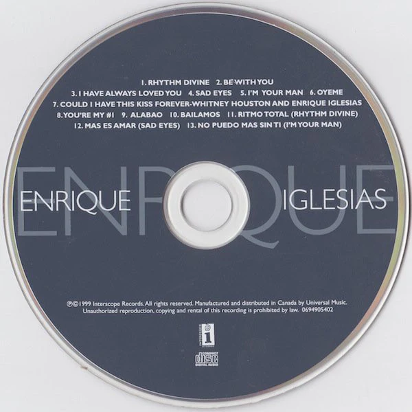 Enrique Iglesias - Enrique (CD, Album) (Near Mint (NM or M-)) - Image 3