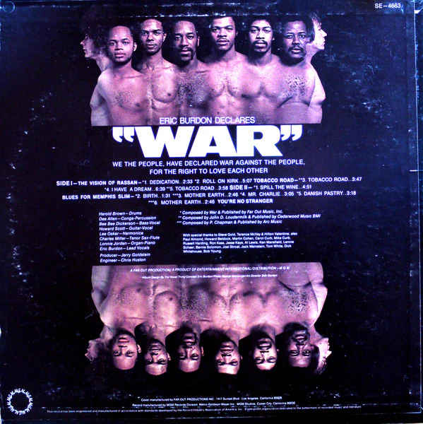 Eric Burdon & War - Eric Burdon Declares "War" (LP, Album, Wad) (Very Good Plus (VG+)) - Image 2