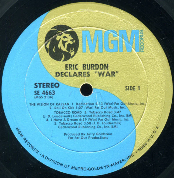 Eric Burdon & War - Eric Burdon Declares "War" (LP, Album, Wad) (Very Good Plus (VG+)) - Image 3