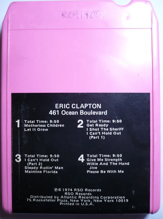 Eric Clapton - 461 Ocean Boulevard (8-Trk, Album, Pin) (Very Good (VG))