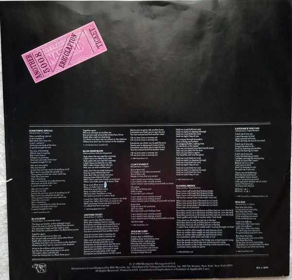 Eric Clapton - Another Ticket (LP, Album, 18 ) (Very Good Plus (VG+)) - Image 3