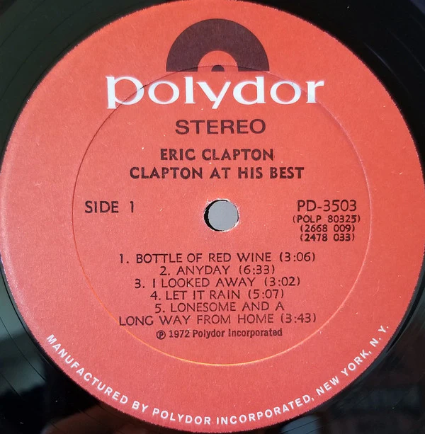 Eric Clapton - At His Best (2xLP, Comp, All) (Very Good (VG)) - Image 3