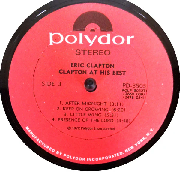 Eric Clapton - At His Best (2xLP, Comp, All) (Very Good (VG)) - Image 5