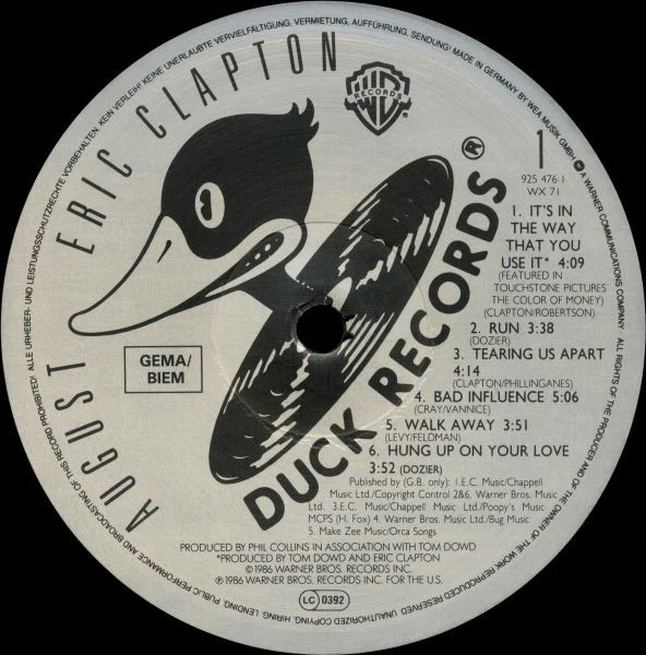 Eric Clapton - August (LP, Album, Gat) (Near Mint (NM or M-)) - Image 5