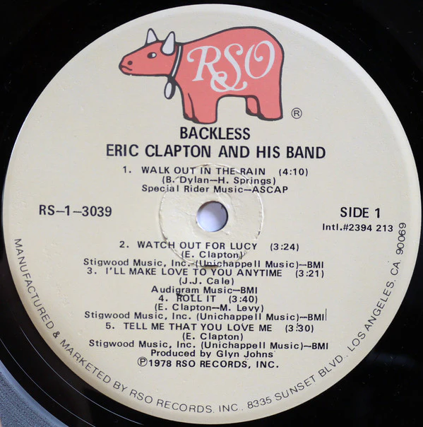 Eric Clapton - Backless (LP, Album, Glo) (Near Mint (NM or M-)) - Image 5