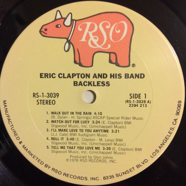 Eric Clapton - Backless (LP, Album, San) (Near Mint (NM or M-)) - Image 3