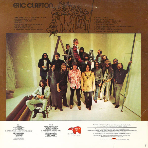 Eric Clapton - Eric Clapton (LP, Album, RE, 18 ) (Very Good Plus (VG+)) - Image 2