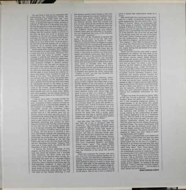 Eric Clapton - History Of Eric Clapton (2xLP, Comp, PR ) (Very Good Plus (VG+)) - Image 3