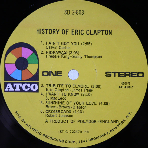 Eric Clapton - History Of Eric Clapton (2xLP, Comp, PR ) (Very Good Plus (VG+)) - Image 5