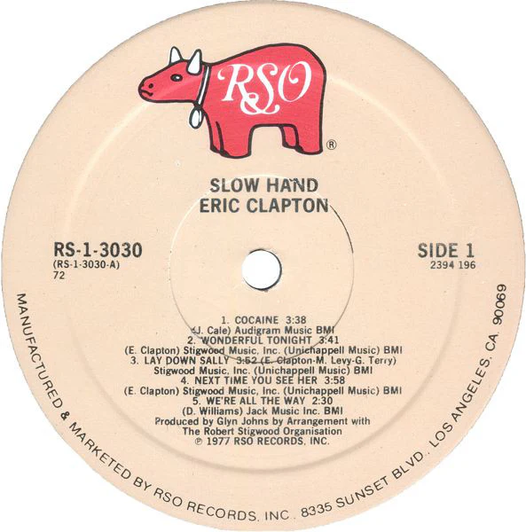 Eric Clapton - Slowhand (LP, Album, 72 ) (Very Good Plus (VG+)) - Image 3