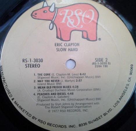 Eric Clapton - Slowhand (LP, Album, RE, Gat) (Very Good Plus (VG+)) - Image 5