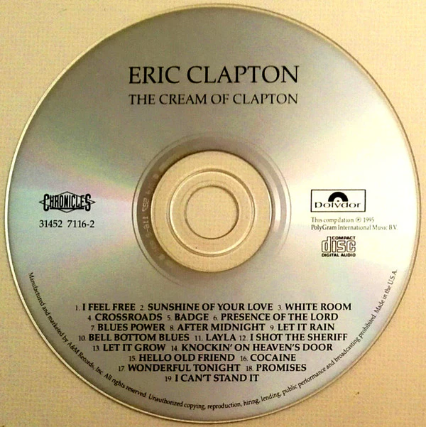 Eric Clapton - The Cream Of Clapton (CD, Comp, RM, PMD) (Mint (M)) - Image 3