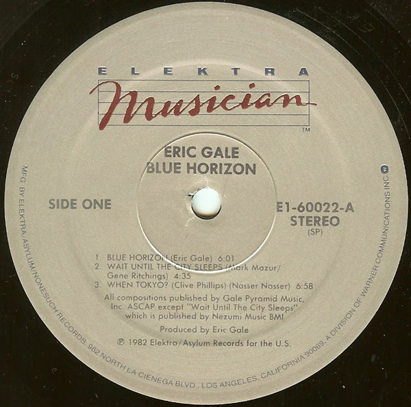 Eric Gale - Blue Horizon (LP, Album, SP) (Very Good Plus (VG+)) - Image 4