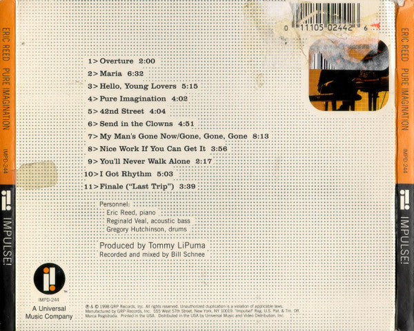 Eric Reed - Pure Imagination (CD, Album, Dig) (Very Good Plus (VG+)) - Image 2