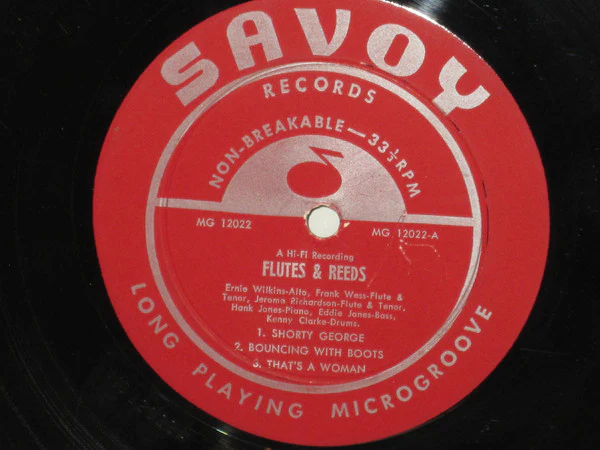 Ernie Wilkins / Frank Wess / Jerome Richardson / Hank Jones / Eddie Jones / Kenny Clarke - Flutes & Reeds (LP, Album, Mono, dee) (Good Plus (G+)) - Image 4
