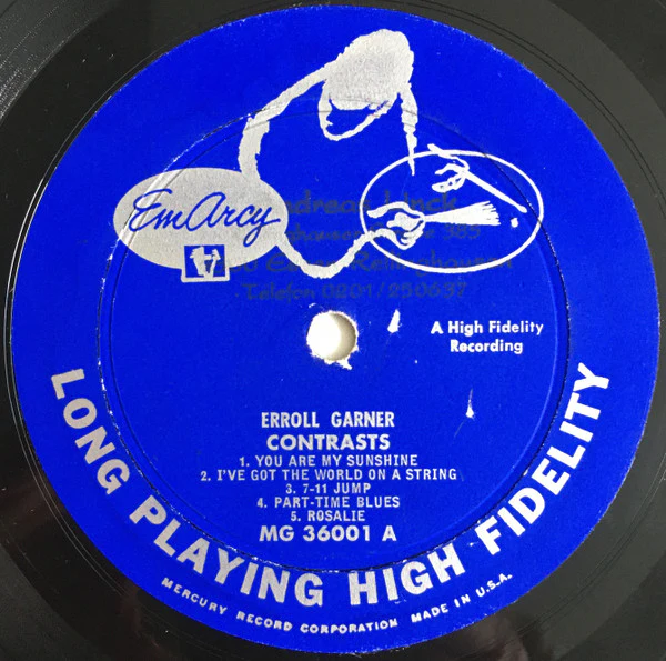 Erroll Garner - Contrasts (LP, Album) (Very Good Plus (VG+)) - Image 4