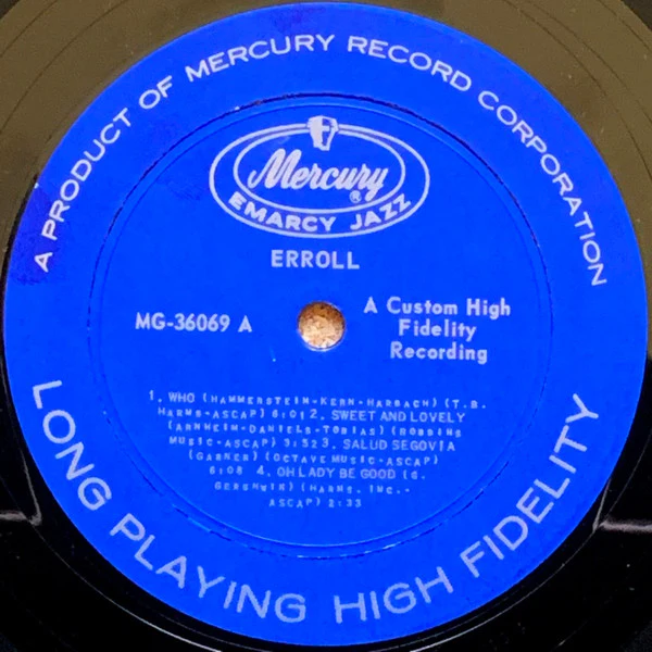 Erroll Garner - Erroll (LP, Album, Mono, RP, Ind) (Very Good Plus (VG+)) - Image 3