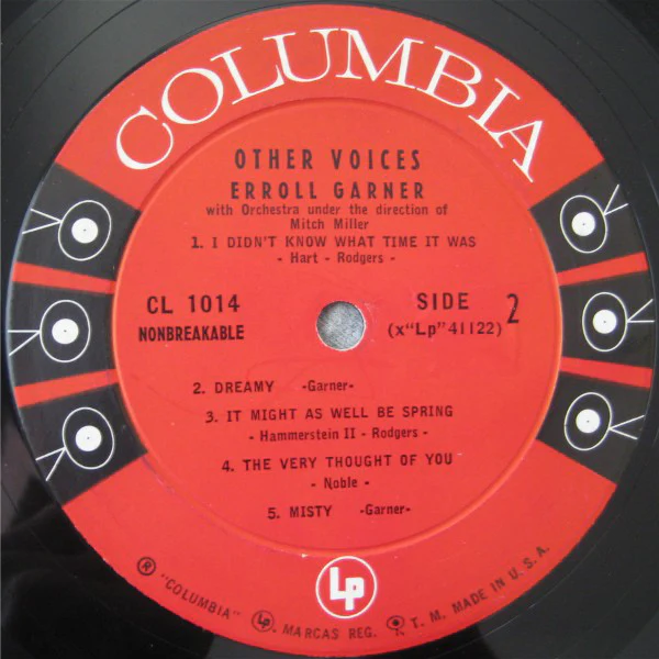Erroll Garner - Other Voices (LP, Album, Mono) (Very Good (VG)) - Image 4