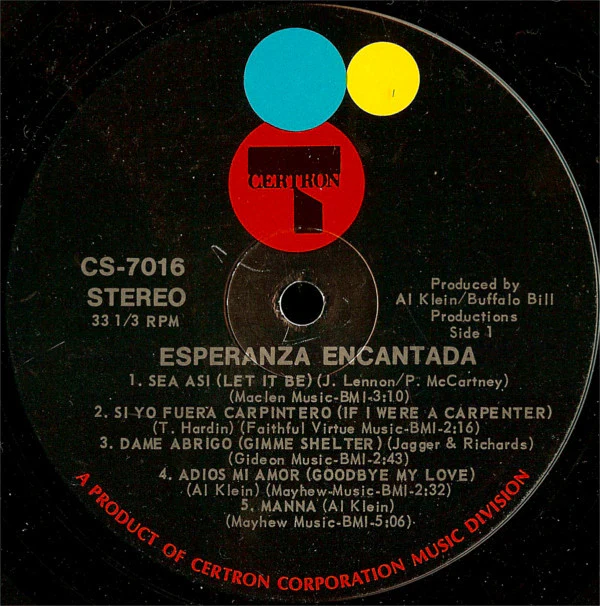 Esperanza Encantada - Esperanza Encantada (LP, Album) (Very Good Plus (VG+)) - Image 2