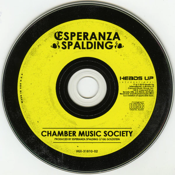 Esperanza Spalding - Chamber Music Society (CD, Album) (Very Good Plus (VG+)) - Image 3