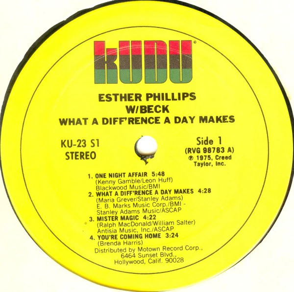 Esther Phillips W/ Joe Beck - What A Diff'rence A Day Makes (LP, Album) (Near Mint (NM or M-)) - Image 3