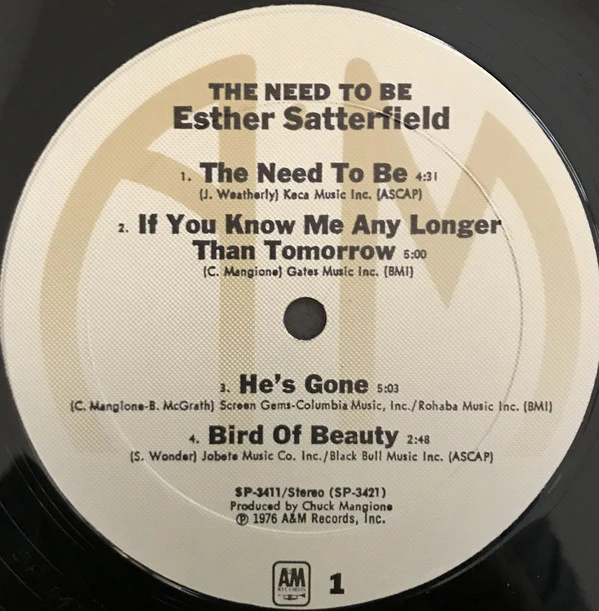 Esther Satterfield - The Need To Be (LP, Album) NEW & SEALED - Image 3