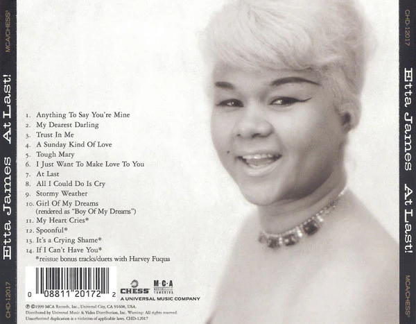 Etta James - At Last! (CD, Album, RE, RM, Pit) (Very Good Plus (VG+)) - Image 2