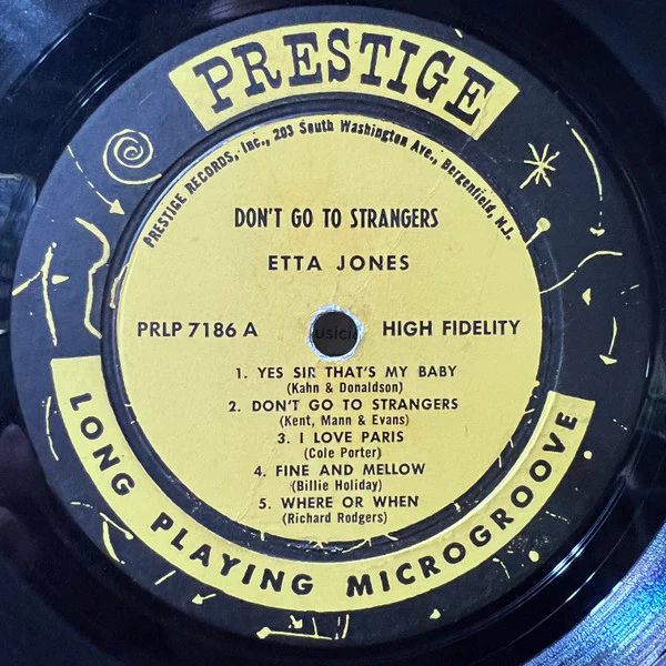 Etta Jones - Don't Go To Strangers (LP, Album, Mono, M/Print) (Very Good (VG)) - Image 3