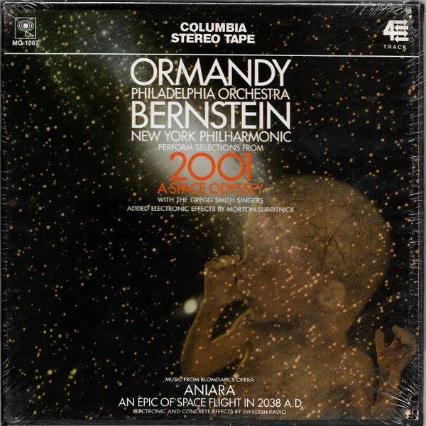 Eugene Ormandy / The Philadelphia Orchestra / Leonard Bernstein / New York Philharmonic / Werner Janssen / Orchestra Of The Vienna Volksoper* - Selections From "2001: A Space Odyssey" / Highlights From "Aniara" (Reel, 4tr Stereo, 7" Reel) (Very Good Plus