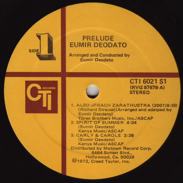 Eumir Deodato - Prelude (LP, Album, Mon) (Good (G)) - Image 5