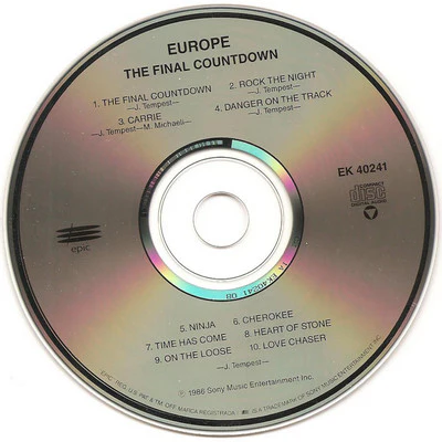 Europe  - The Final Countdown (CD, Album, RE) (Very Good Plus (VG+)) - Image 3