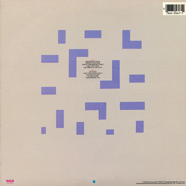 Eurythmics - Revenge (LP, Album, Ind) (Near Mint (NM or M-)) - Image 2