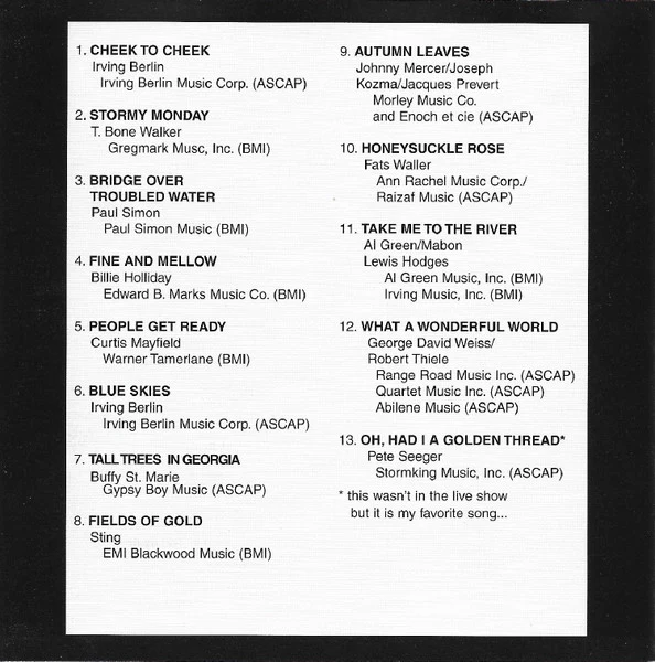Eva Cassidy - Live At Blues Alley (CD, Album) (Very Good Plus (VG+)) - Image 2
