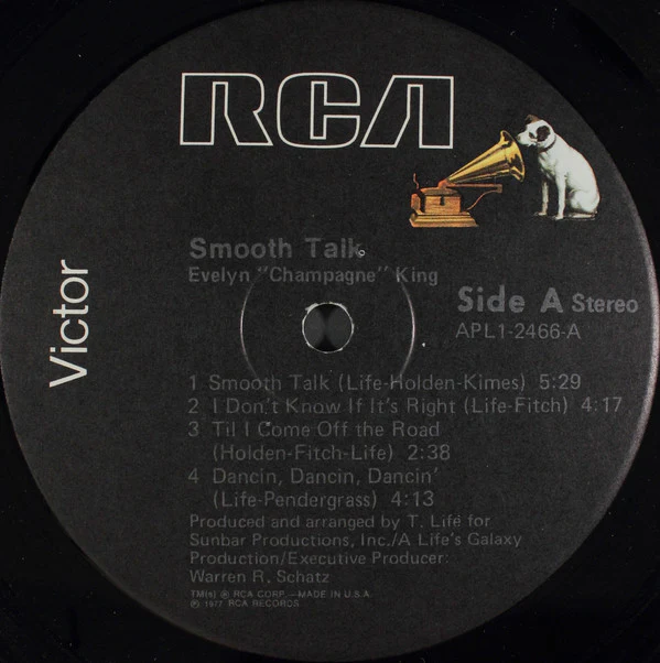 Evelyn "Champagne" King* - Smooth Talk (LP, Album, Ind) (Very Good (VG)) - Image 3
