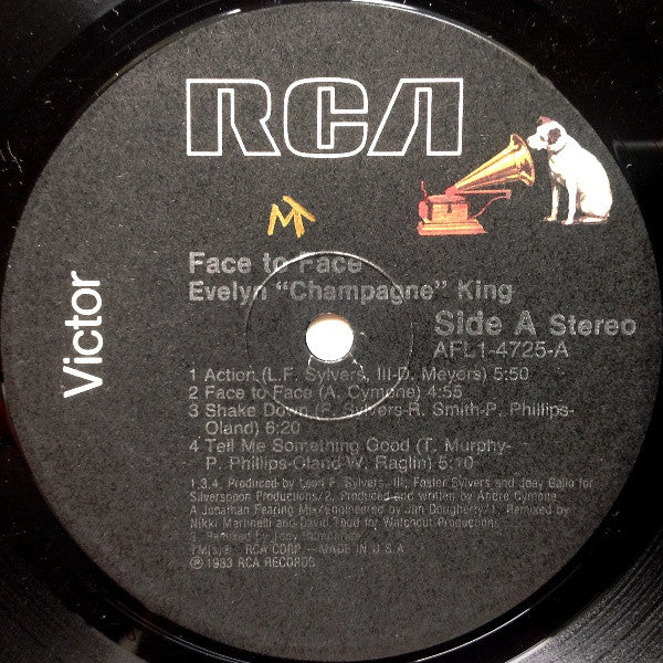 Evelyn King - Face To Face (LP, Album) NEW OLD STOCK - Image 3
