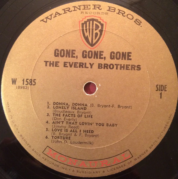 Everly Brothers - Gone, Gone, Gone (LP, Album, Mono, Pit) (Very Good (VG)) - Image 3