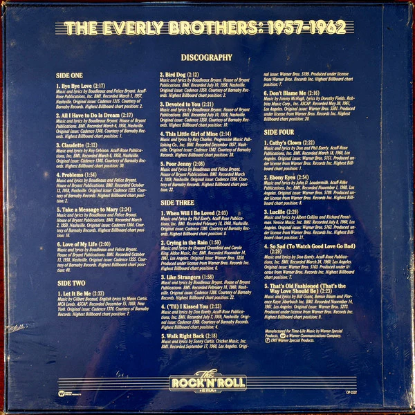 Everly Brothers - The Everly Brothers: 1957-1962 (2xLP, Comp, Mono, RM + Box) (Very Good Plus (VG+)) - Image 2