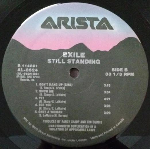 Exile - Still Standing (LP, Album, Club, Ltd) (Very Good Plus (VG+)) - Image 4