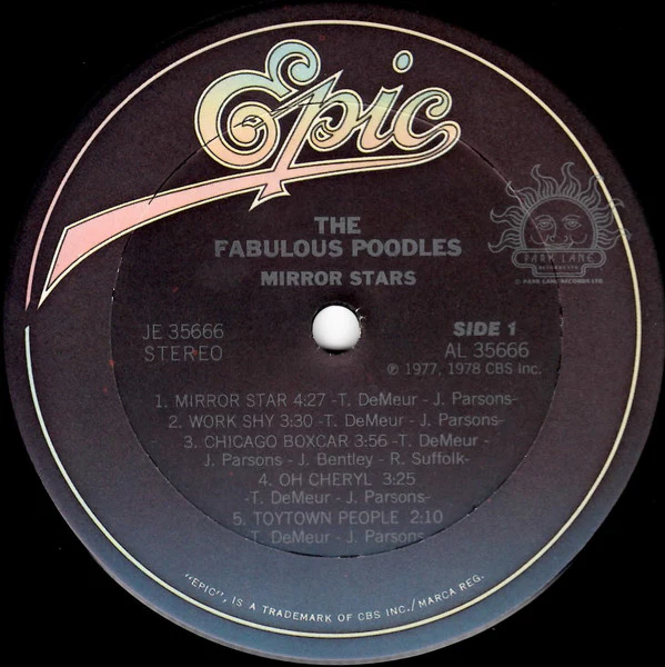 Fabulous Poodles - Mirror Stars (LP, Album, Comp, RP) (Very Good Plus (VG+)) - Image 3