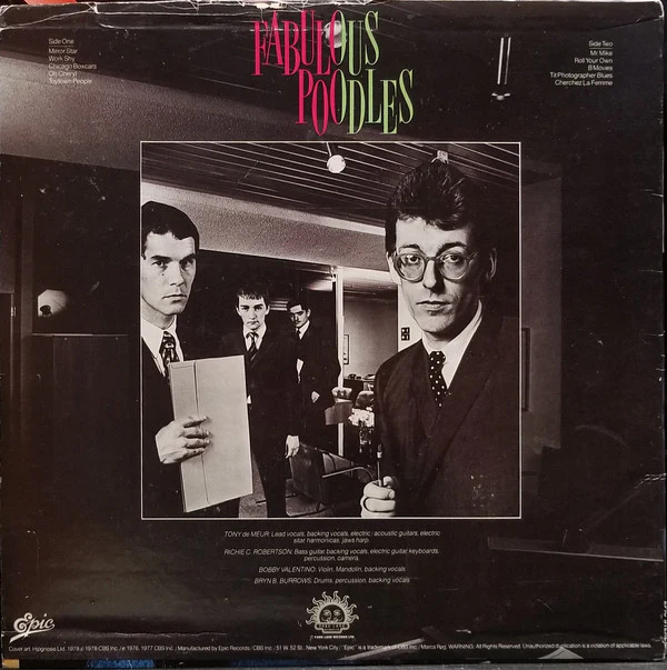 Fabulous Poodles - Mirror Stars (LP, Album, Comp, RP) (Very Good (VG)) - Image 2