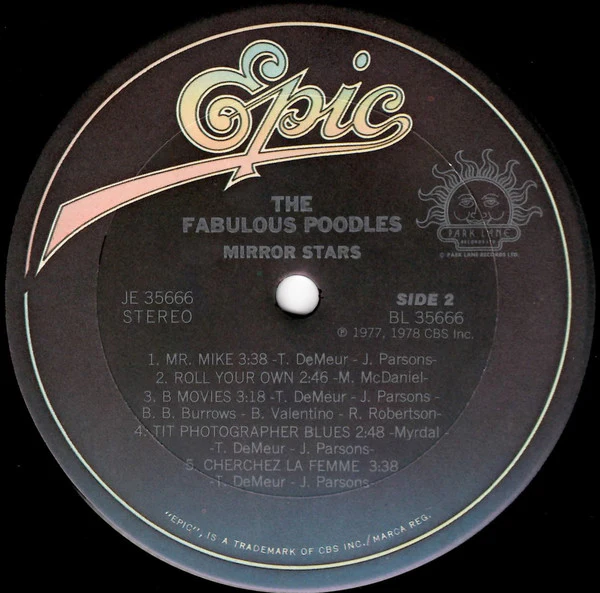 Fabulous Poodles - Mirror Stars (LP, Album, Comp, RP) (Very Good (VG)) - Image 4