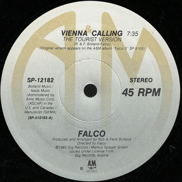 Falco - Vienna Calling (12", Single, B) (Very Good Plus (VG+)) - Image 3