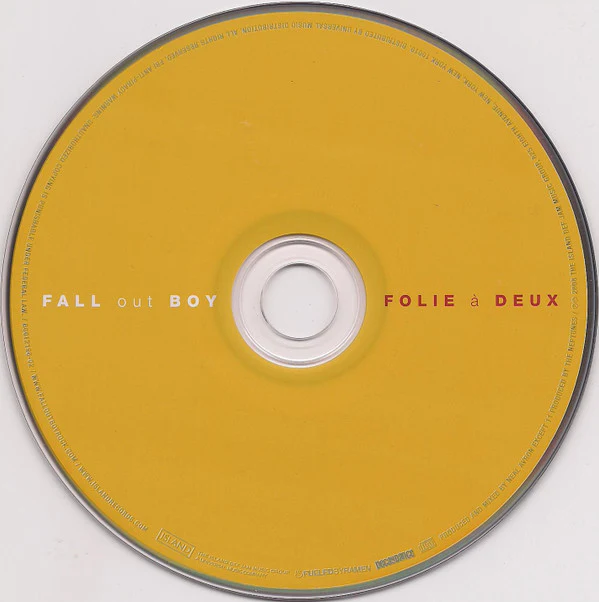 Fall Out Boy - Folie À Deux (CD, Album) (Near Mint (NM or M-)) - Image 3
