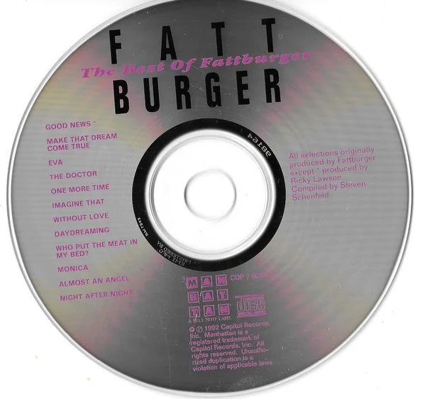 Fattburger - The Best Of Fattburger (CD, Comp) (Very Good Plus (VG+)) - Image 3