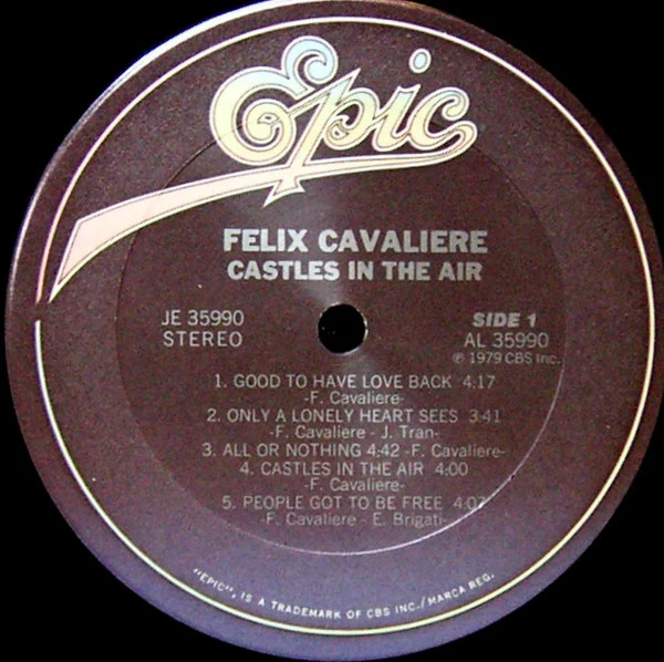 Felix Cavaliere - Castles In The Air (LP, Album) (Very Good Plus (VG+)) - Image 3