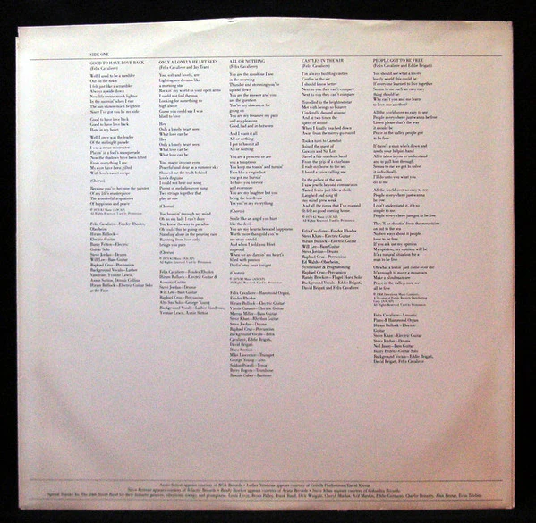 Felix Cavaliere - Castles In The Air (LP, Album) (Very Good Plus (VG+)) - Image 5