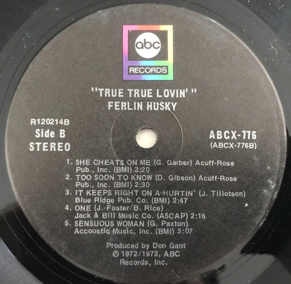 Ferlin Husky - True True Lovin' (LP, Club) (Very Good Plus (VG+)) - Image 4