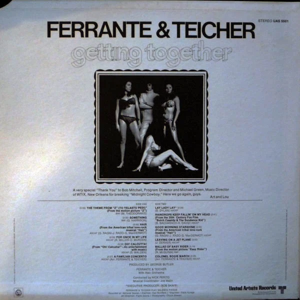 Ferrante & Teicher - Getting Together (LP, Album) (Very Good (VG)) - Image 2