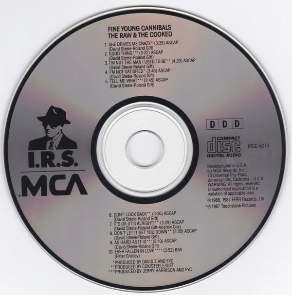 Fine Young Cannibals - The Raw & The Cooked (CD, Album) (Very Good Plus (VG+)) - Image 4